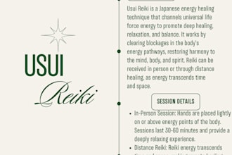 offer energy healing and reiki attunements