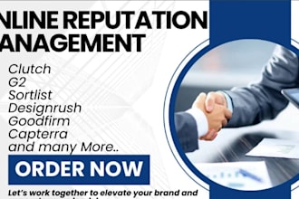 improve online reputation management g2 sortlist designrush clutch sourceforge