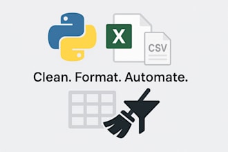 clean, format, and automate your excel or CSV data using python