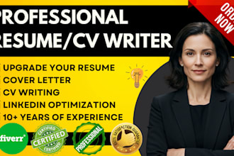 professional ats resume writing upgrade CV cover letter linkedin resume writer