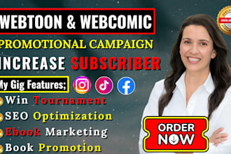 promote your webtoon, webcomic promotion, comic, tapas, manga, voyceme
