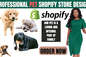 build pet shopify store pet dropshipping website design shopify pet website
