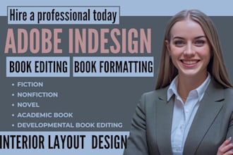 proofread book developmental editing formatting layout design adobe indesign
