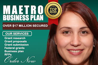 do business plan pitch deck grant research and application