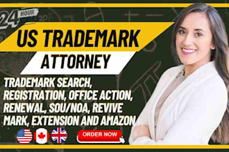 do trademark attorney registration, search, office action, revive mark, renewal
