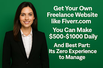 develop your own fiverr  style freelance website to make daily profit