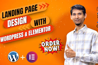 design a responsive landing page with elementor