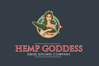 design super hemp goddess swiss grown company logo