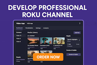 develop professional roku channel, roku app, firestick channel