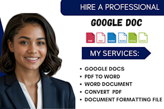 convert PDF to google docs, word, PDF to excel, design microsoft word