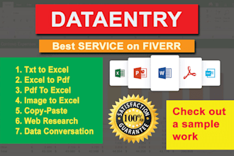 do PDF to excel, word, jpg, PDF to text convert