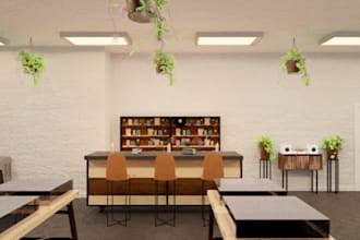 create 3d commercial retail store, department store, mall and shop design