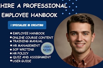 create a professional employee handbook, job descriptions and HR policy manual