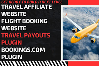 build travel affiliate website flight booking tour agency travel booking website