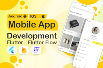 mobile app development with flutterflow as flutter developer