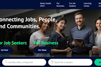design recruitment website, job board, job portal and staffing or agency website