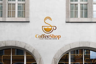 design creative minimalist food, drink and restaurant logo for your business