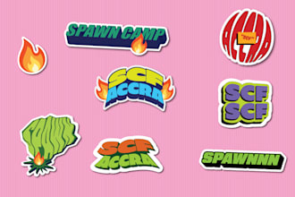 design amazing custom stickers for you