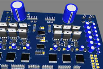 design fabrication gerber and bom,kicad, altium or any pcb design, 3d model