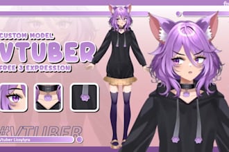 get furry vrchat avatar, vrc avatar, 3d character, game character