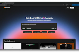 build website web application with bolt new ai lovable ai, be your lovable dev