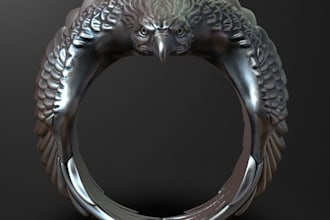 sculpt 3d jewelry, 3d ring, bracelet, necklace, pendant, accessories 3d printing