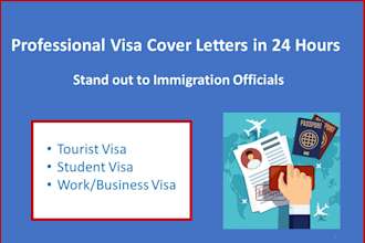 create persuasive and effective cover letters for your visa or job application
