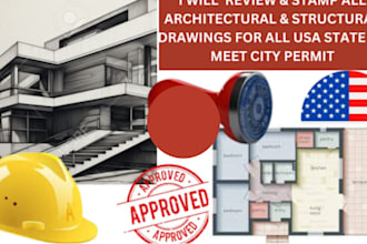 stamp seal architectural drawing mep floor plan fire sprinkler city permit