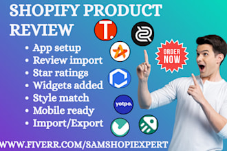 setup shopify product review ryviu yotpo trustooio vitals doran opinew dadao
