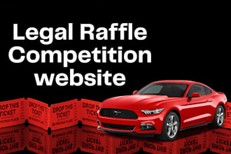 create a legal professional raffle competition website