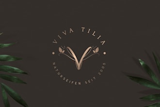 design an elegant cosmetic beauty and fashion logo
