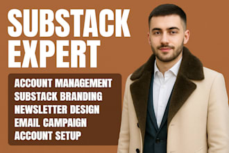 substack account setup, substack newsletter  template, substack email template