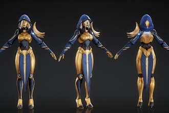do 3d model 3d game character 3d character design character modeling for game