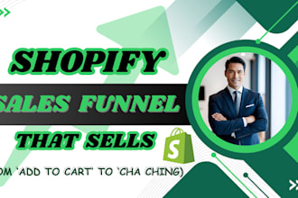 build shopify sales funnel and do conversion optimization as shopify cro expert