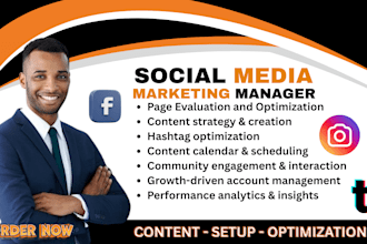 be your instagram marketing manager, social media manager and content creator