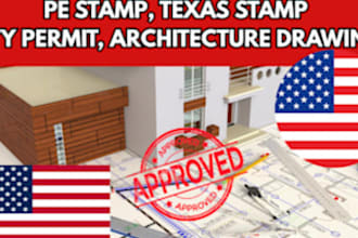 review and stamp florida, texas pe stamp architectural drawings floor plan