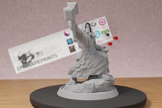 design 3d character models for 3d printing and collectibles
