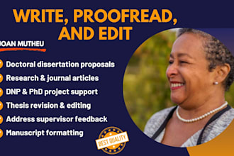 edit research proposal, dissertations and dnp for phd level projects in one day