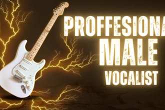 be your powerful male vocalist for pop, rock singer, metal, or edm singing