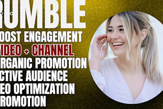 do superfast viral rumble video promotion and youtube and rumble management