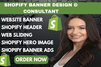 design website banner product banner for shopify etsy wix shopify hero image