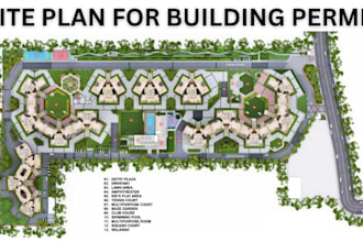 design a site plan for rv parks, resorts, parking lots, site map