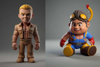 design 3d toy model, toy prototype, toy product design, toy figure in blender