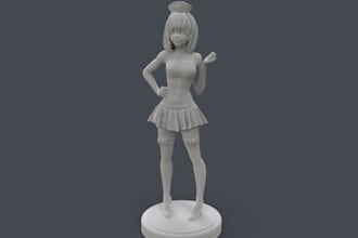 do 2d to 3d character nsfw,3d print fantasy anime toy figure, stl diorama zbrush