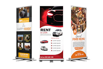 design roll up banner and signage