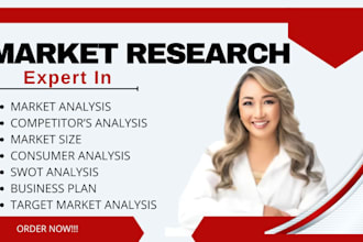 do detailed market research, business plan, competitor and swot analysis