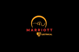 bold, modern, electrical logo