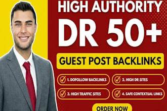 publish a niche guest post with 1 contextual dofollow link