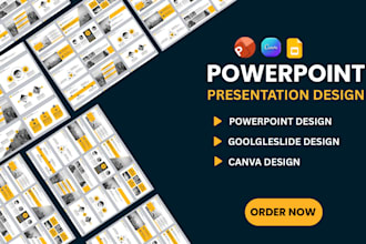 design or redesign your powerpoint presentation, google slides and pitch deck