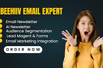 do beehiiv newsletter beehive landing page setup email template ai newsletter